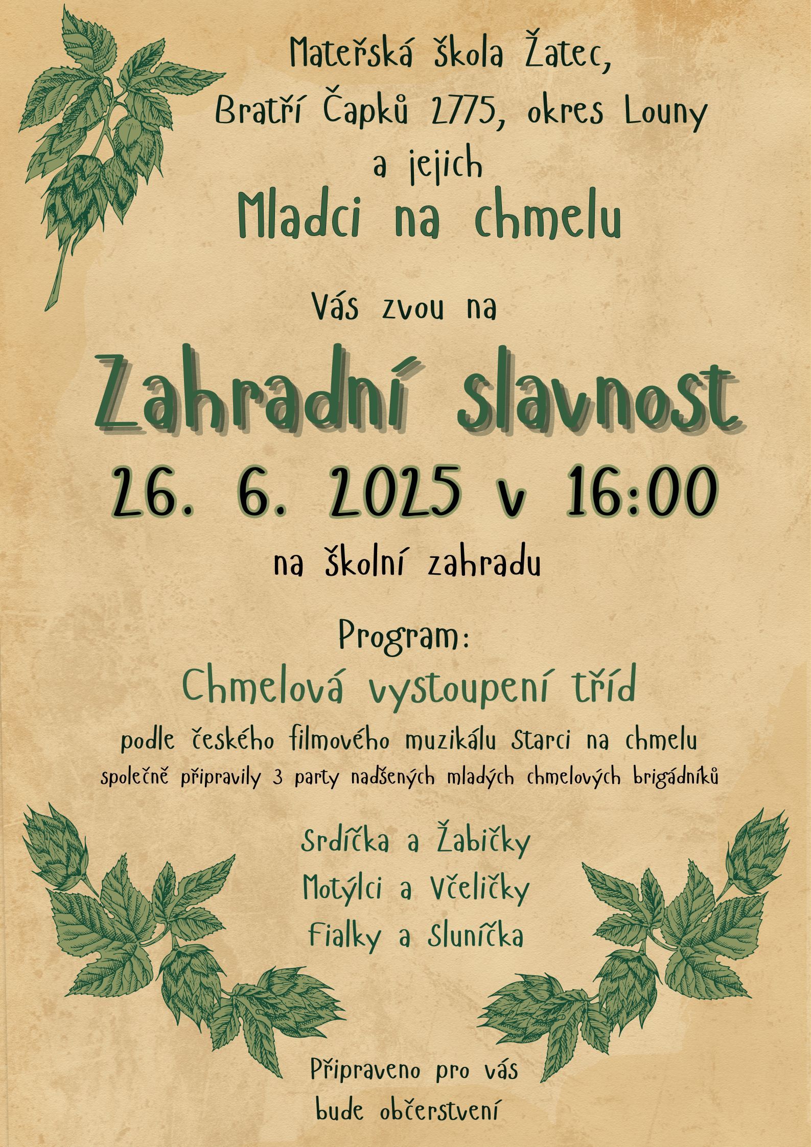 Zahradní slavnost 2025