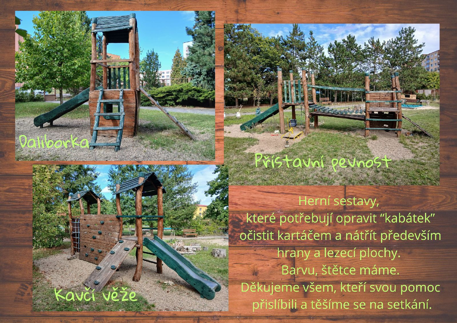 Pomoc rodičů na zahradě