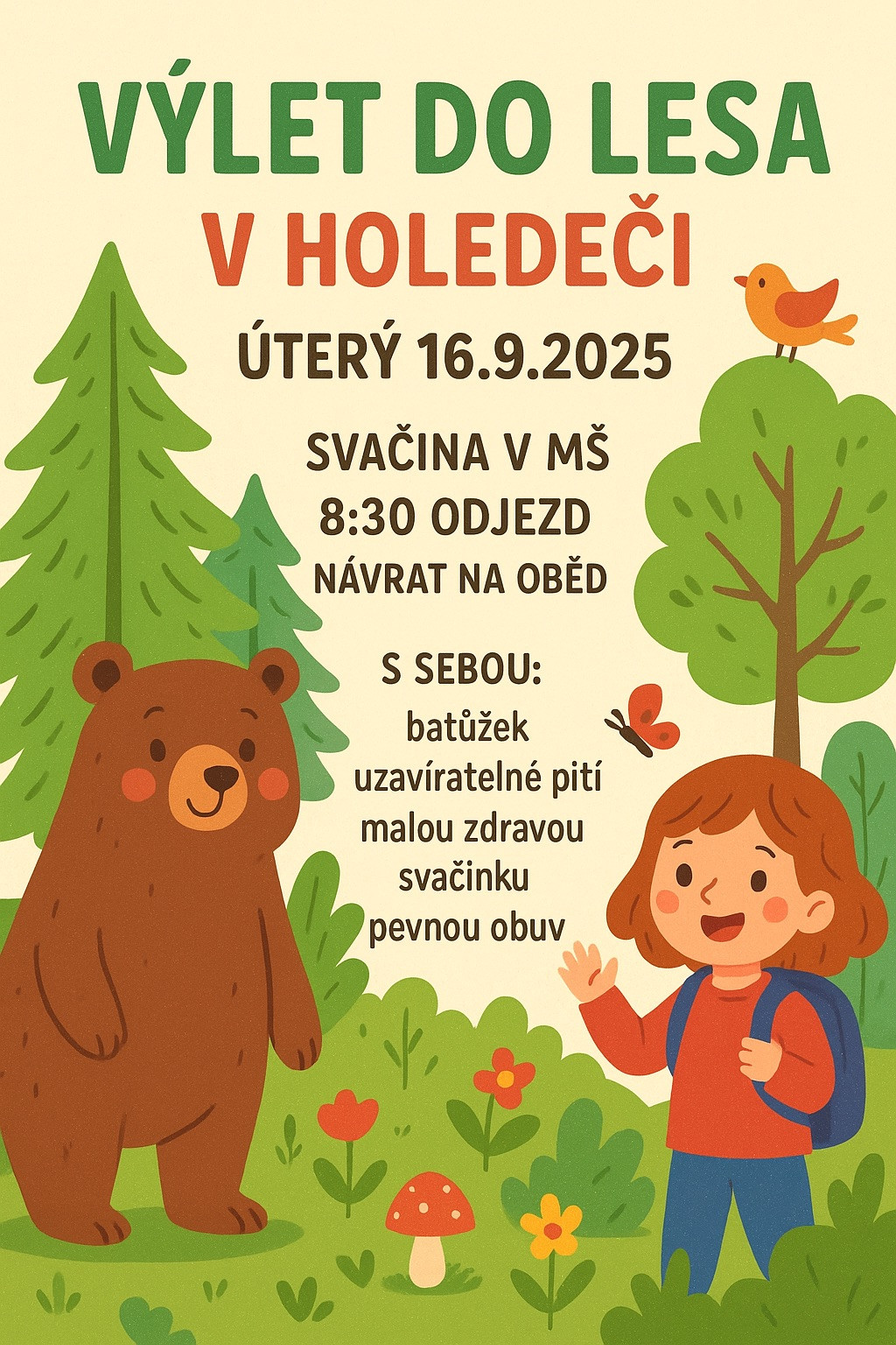 Výlet do lesa Fialky a Sluníčka