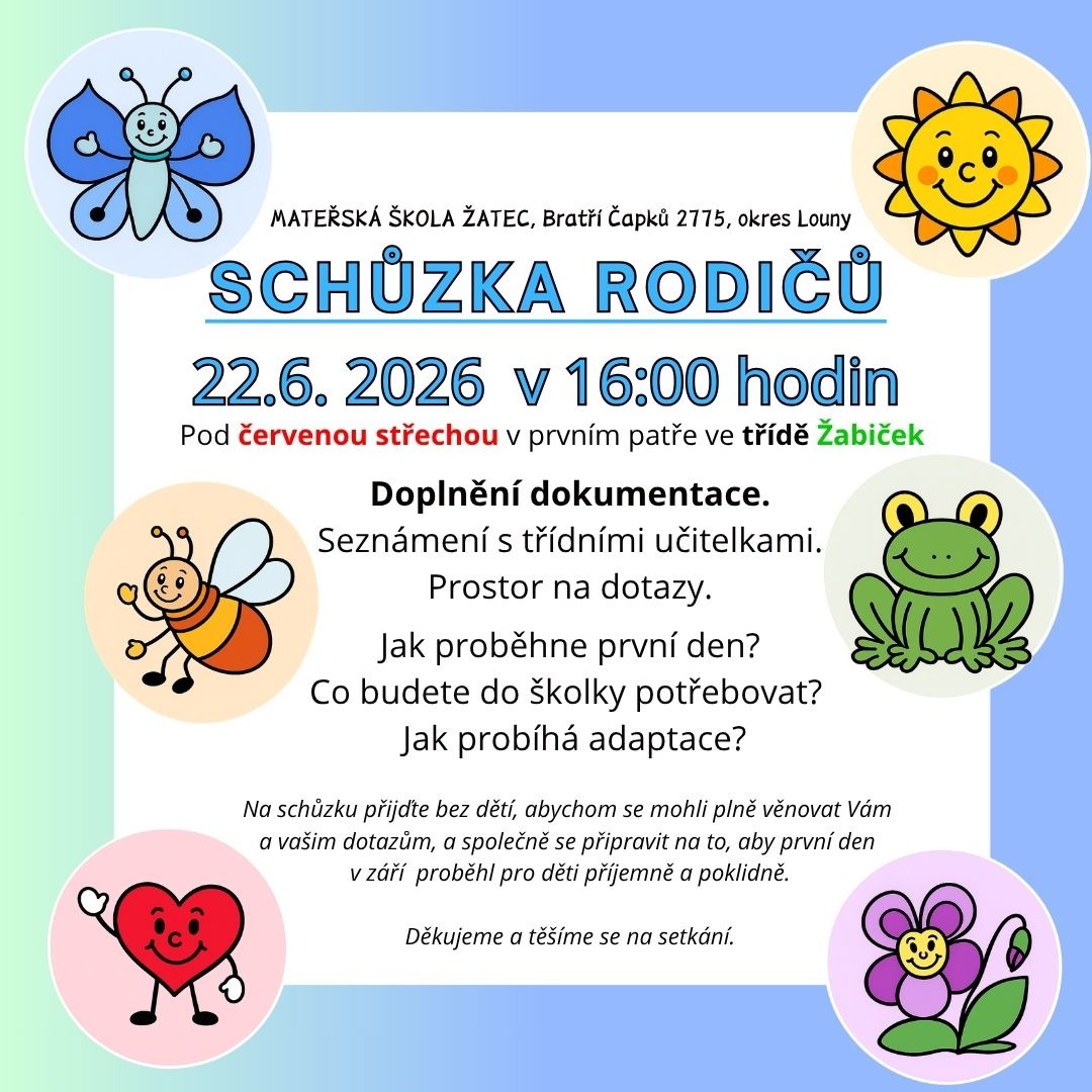 Schůzka s rodiči nově přijatých dětí