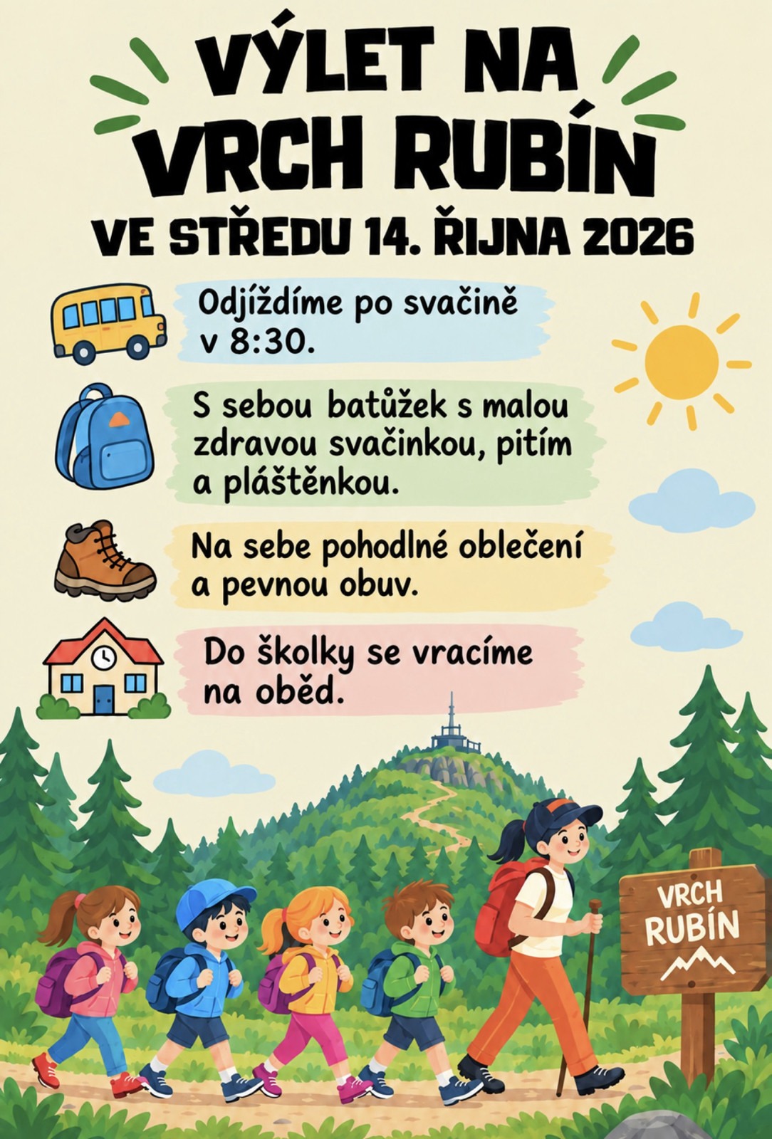 Výlet Včelky a Motýlci