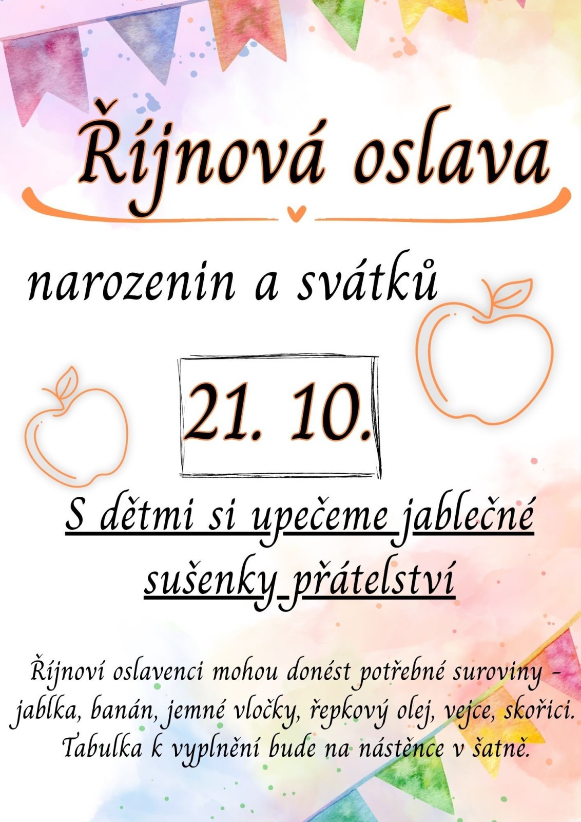 Oslavy narozenin a svátků u Motýlků