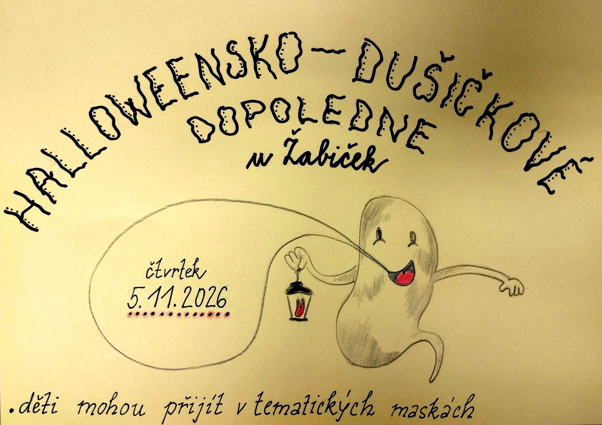 Halloweensko - dušičkové dopoledne u Žabiček